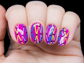 Carnaval Netting by @chalkboardnails