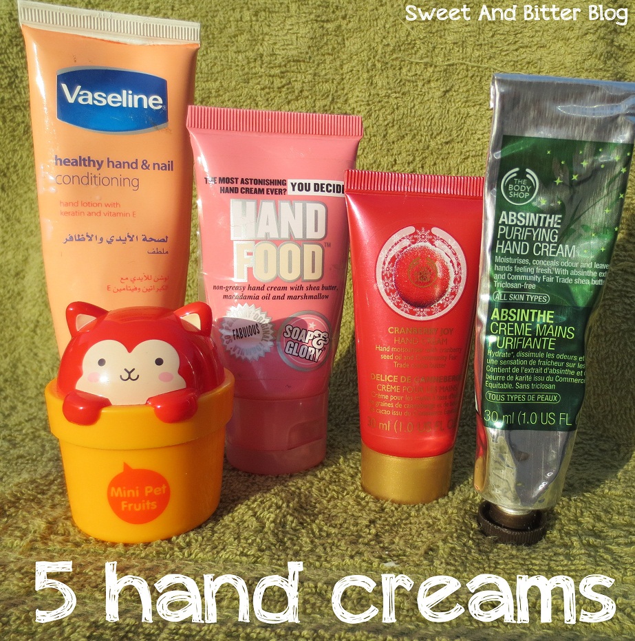 Verzakking Verzending regenval 5 Hand Creams Compared - The Body Shop, Soap & Glory, The Face Shop and  Vaseline | Sweet and Bitter Blog