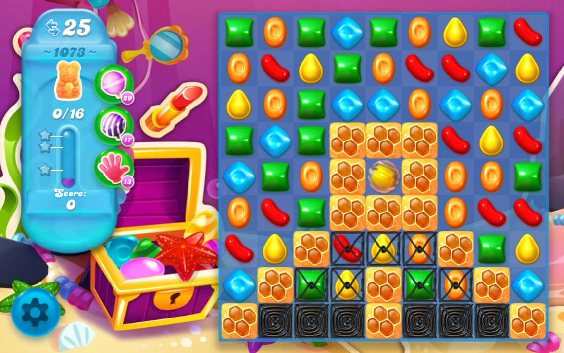 Candy Crush Soda Saga level 1073 Candy Crush Soda Saga level 1073