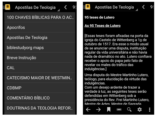 Pacote de livros e mapas para MySword em português