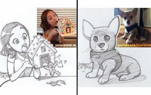 00-Robert-DeJesus-Selfies-made-into-Animé-Drawings-www-designstack-co