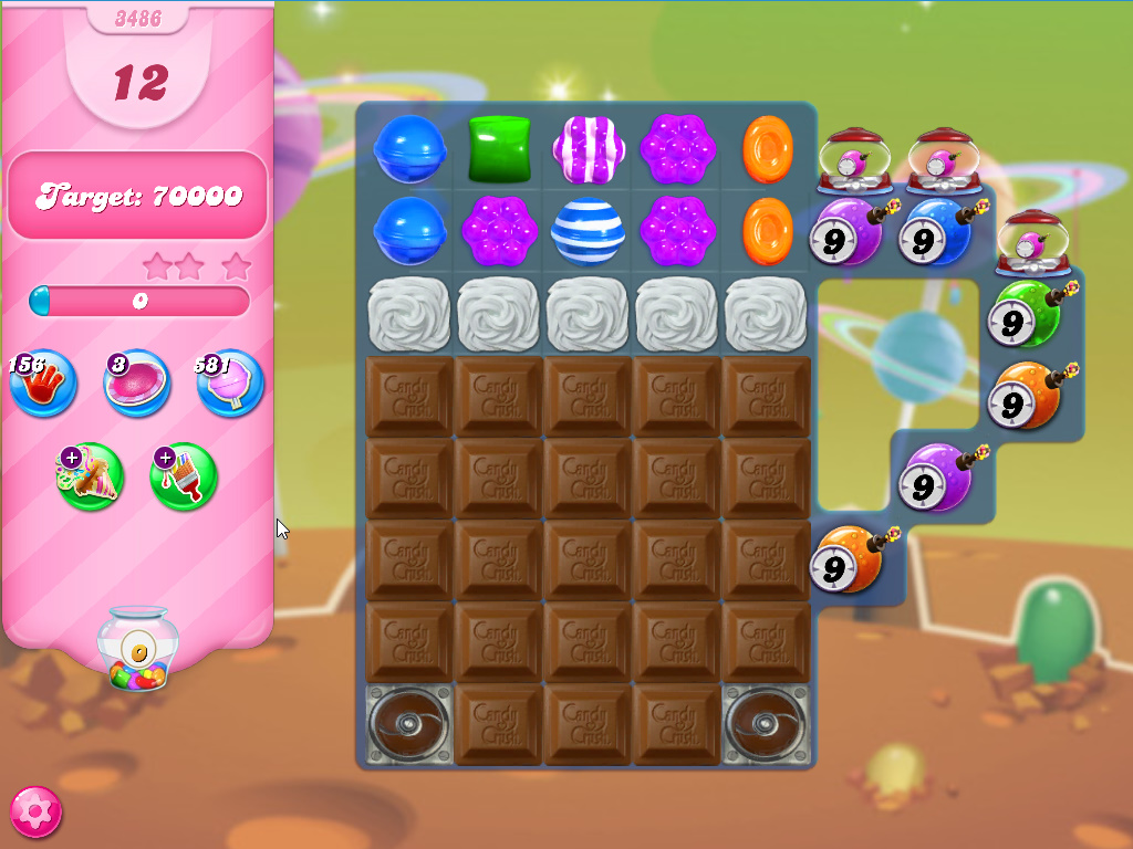 Candy Crush Saga level 3486 Candy Crush Saga level 3486