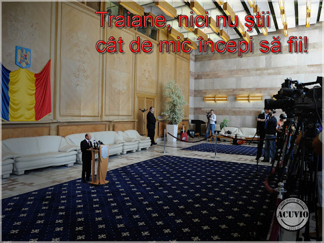 Funny postcard Traian Basescu mic