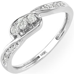 promise ring twisted engagement bridal diamond ladies round carat ctw popscreen rings stone 10k earrings