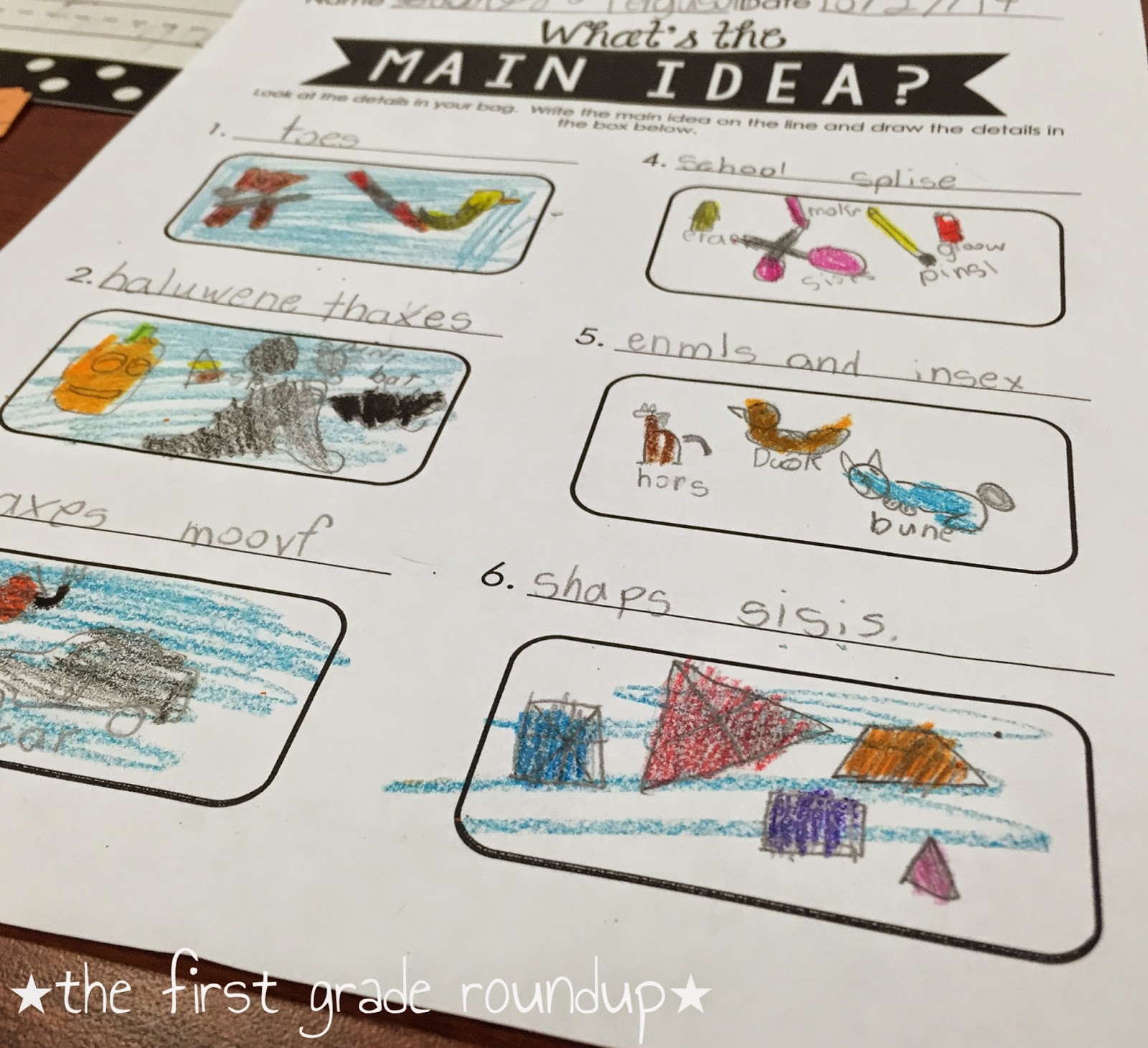 free main idea game for practice in kindergarten & 1st grade - The First Grade Roundup free-main-idea-game-for-practice-in-kindergarten-1st-grade-the-first-grade-roundup