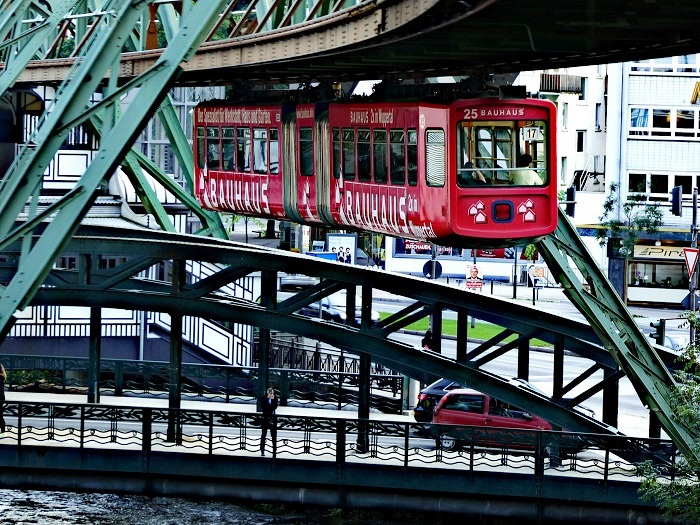 The Wuppertal Suspension Railway, Germany - The Oldest Electric Elevated Railway With Hanging Trains In The World