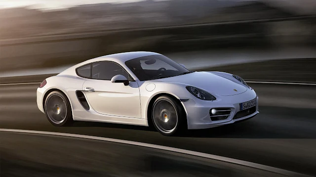 New Porsche Cayman unveiled at Los Angeles Auto Show 2012 side