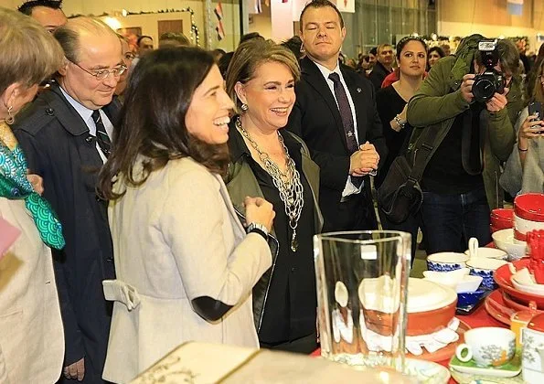 Maria Teresa visited the 58th Bazaar International de Luxembourg at at Luxexpo The Box