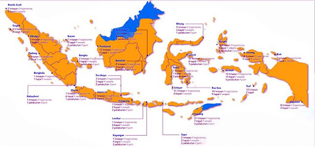Infografis lintasan ASDP Indonesia Ferry di Indonesia