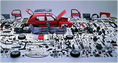 All parts of a car..