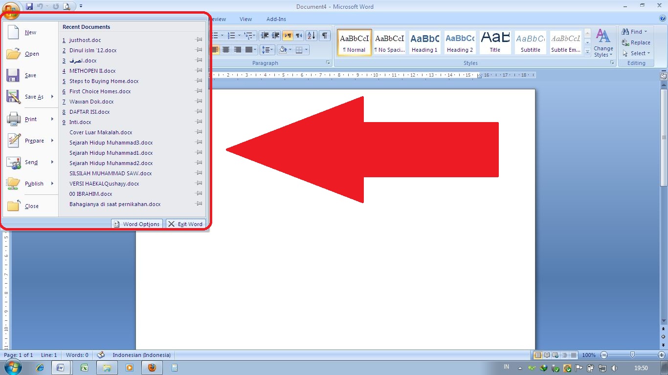 Docx runs. Как находить .docx.