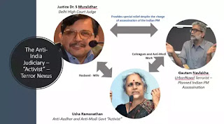 Justice S Muralidharan with urban Naxali