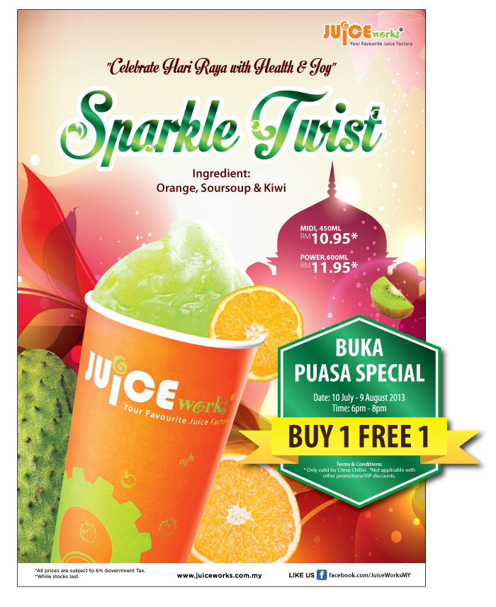 BestLah Juice Works Buka Puasa Special Buy 1 FREE 1 (10 July 9 Aug)