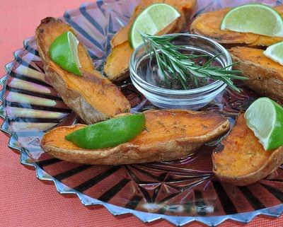 Sweet Potato Wedges with Rosemary & Lime Juice
