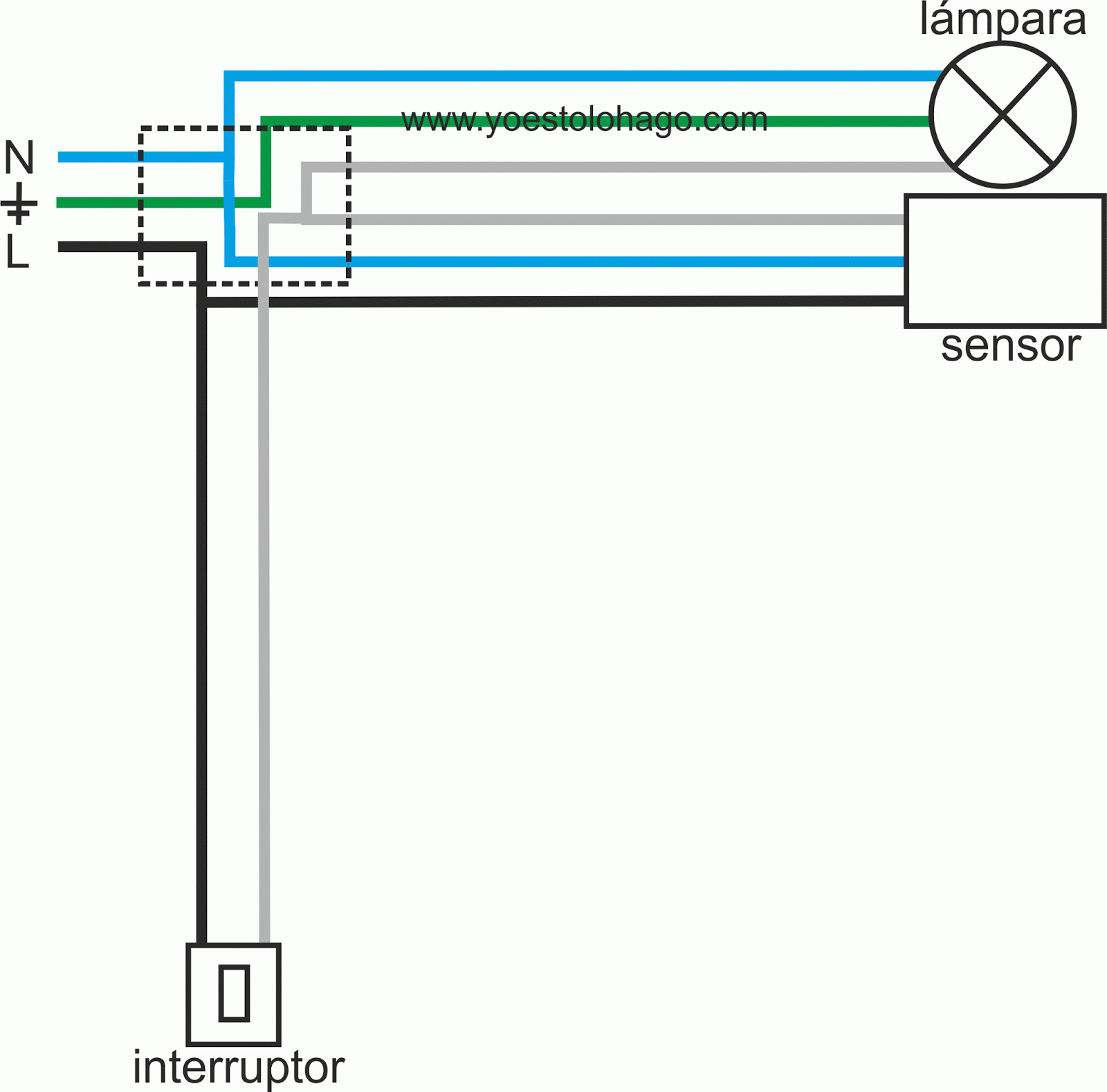 Sistemas alarmas: Conectar detector de movimiento