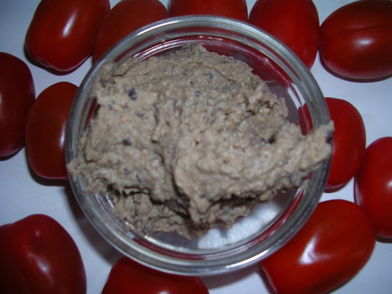 Rocket and Roses Vegan Kitchen Creamy Soya Bean & Black Bean Hummus