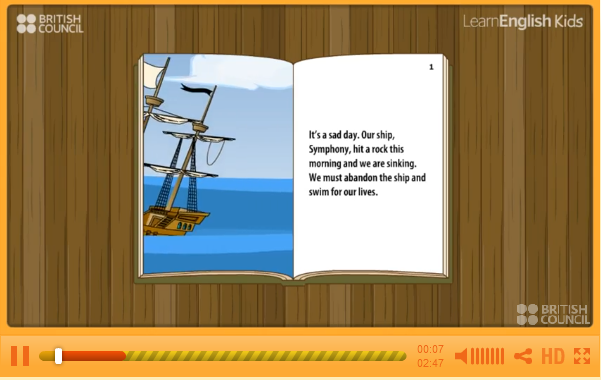 http://learnenglishkids.britishcouncil.org/en/short-stories/the-voyage-the-animal-orchestra