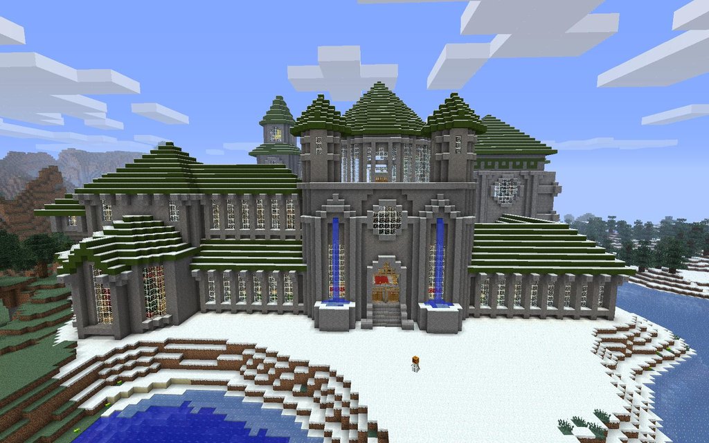 Comment construire un château sur minecraft 1 YouTube