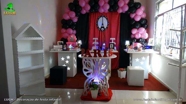 Decoração infantil Paris para festa de aniversário de meninas