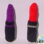 patron gratis pintalabios amigurumi, free amigurumi pattern lipstick