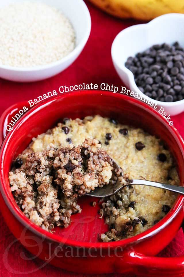QUINOA BANANA CHOCOLATE CHIP BREAKFAST BAKE RECIPE Health Timers