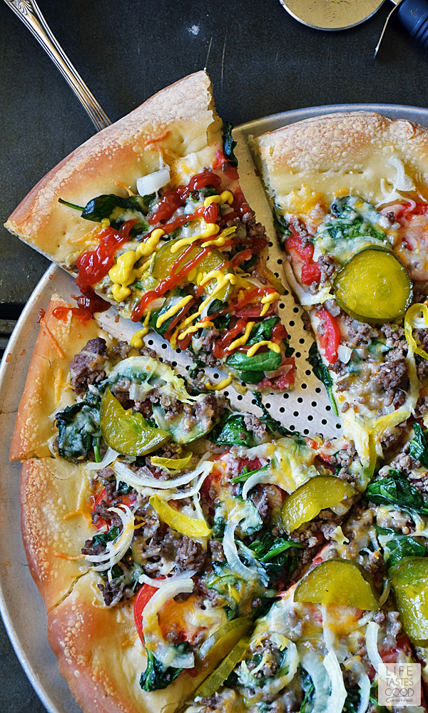 Cheeseburger Pizza Recipe Life Tastes Good