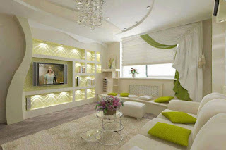 Desain Interior Ruang Tamu Warna Hijau Modern Semi Mewah Sederhana Desain Interior Ruang Tamu Warna Hijau Modern Semi Mewah Sederhana