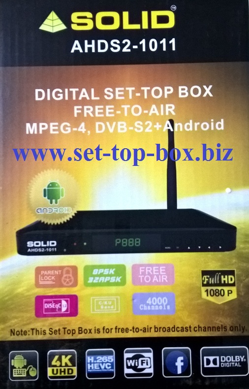 Exclusive : SOLID AHDS2-1011 Android DVB-S2 Full HD Set-Top Box