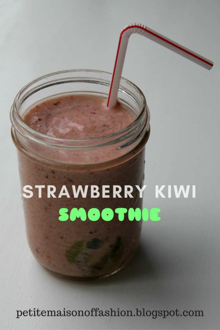 Vegan Strawberry Kiwi Smoothie