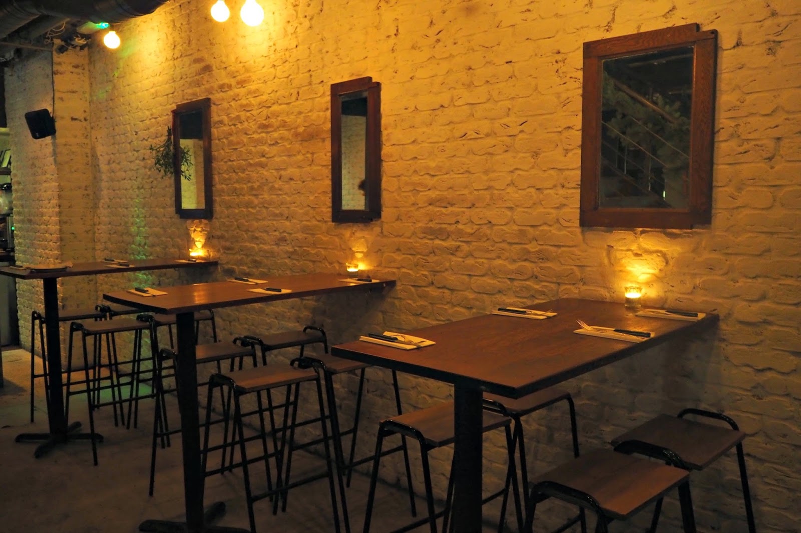Tables and chairs inside restaurant