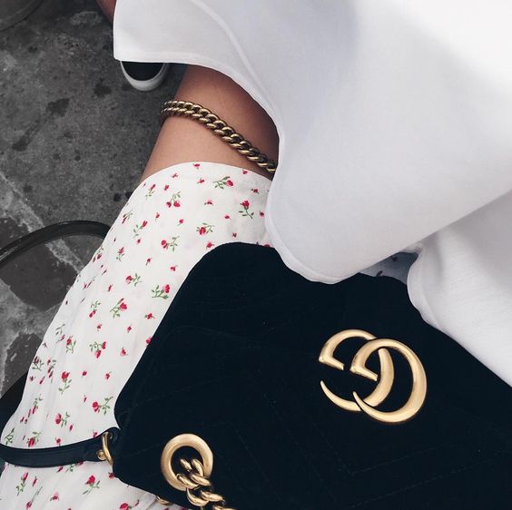 gucci velvet marmont small