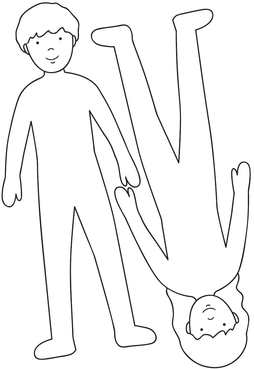 boy and girl outline clip art - photo #23
