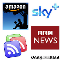 google apps - entertainment - amazon, sky+, google reader, bbc news, daily mail 