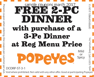 Popeyes Chicken coupons march Popeyes Chicken coupons march
