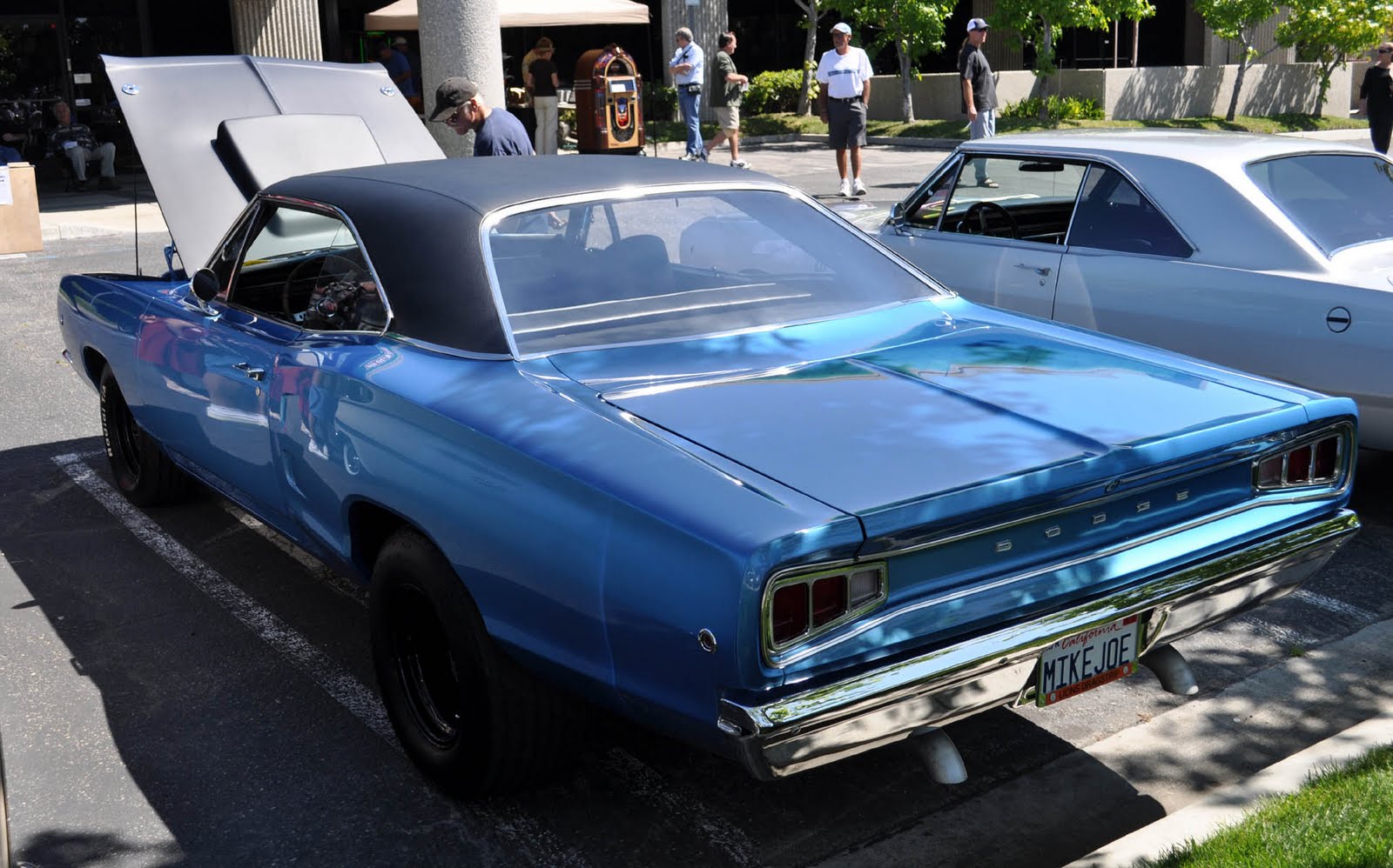 Just A Car Guy Mix of old and new, a 440 six pack lift off fiberglass
