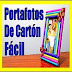Portaretratos de Carton Facil de Hacer en Casa