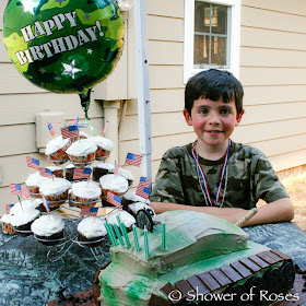 Shower of Roses: Military Birthday Party