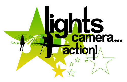 clipart lights camera action - photo #10