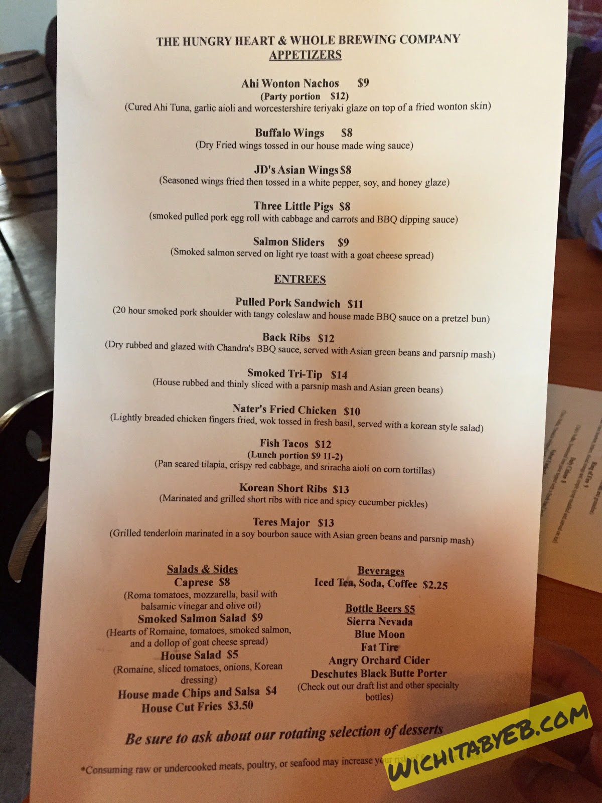 The Hungry Heart Gastro Pub and Brewery Review (CLOSED) | Wichita By E.B.