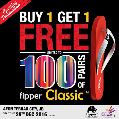 Fipper slipper buy 1 free 1 opening promo