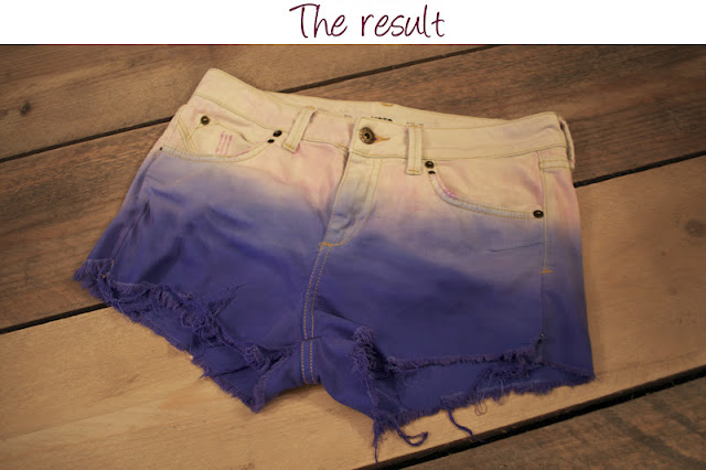 The Blonde Side of Life: DIY - Bleached ombre shorts