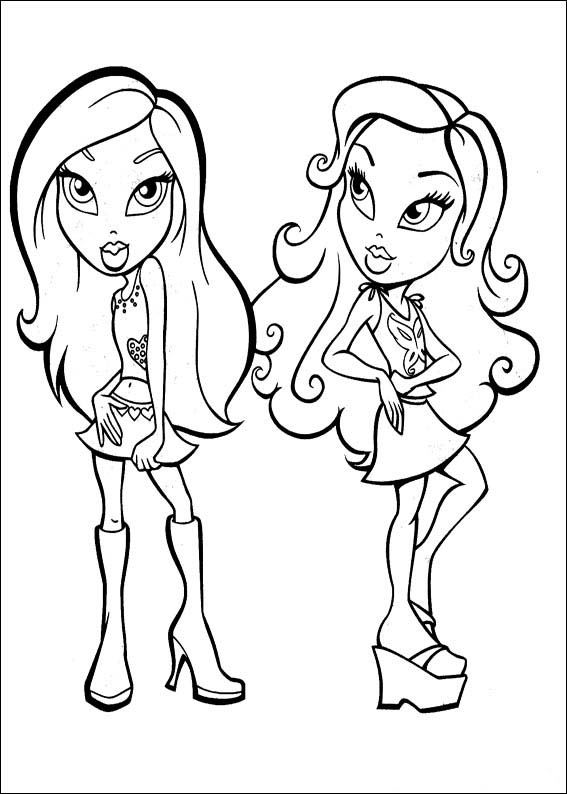 Bratz Coloring Pages Free Printable Coloring Pages