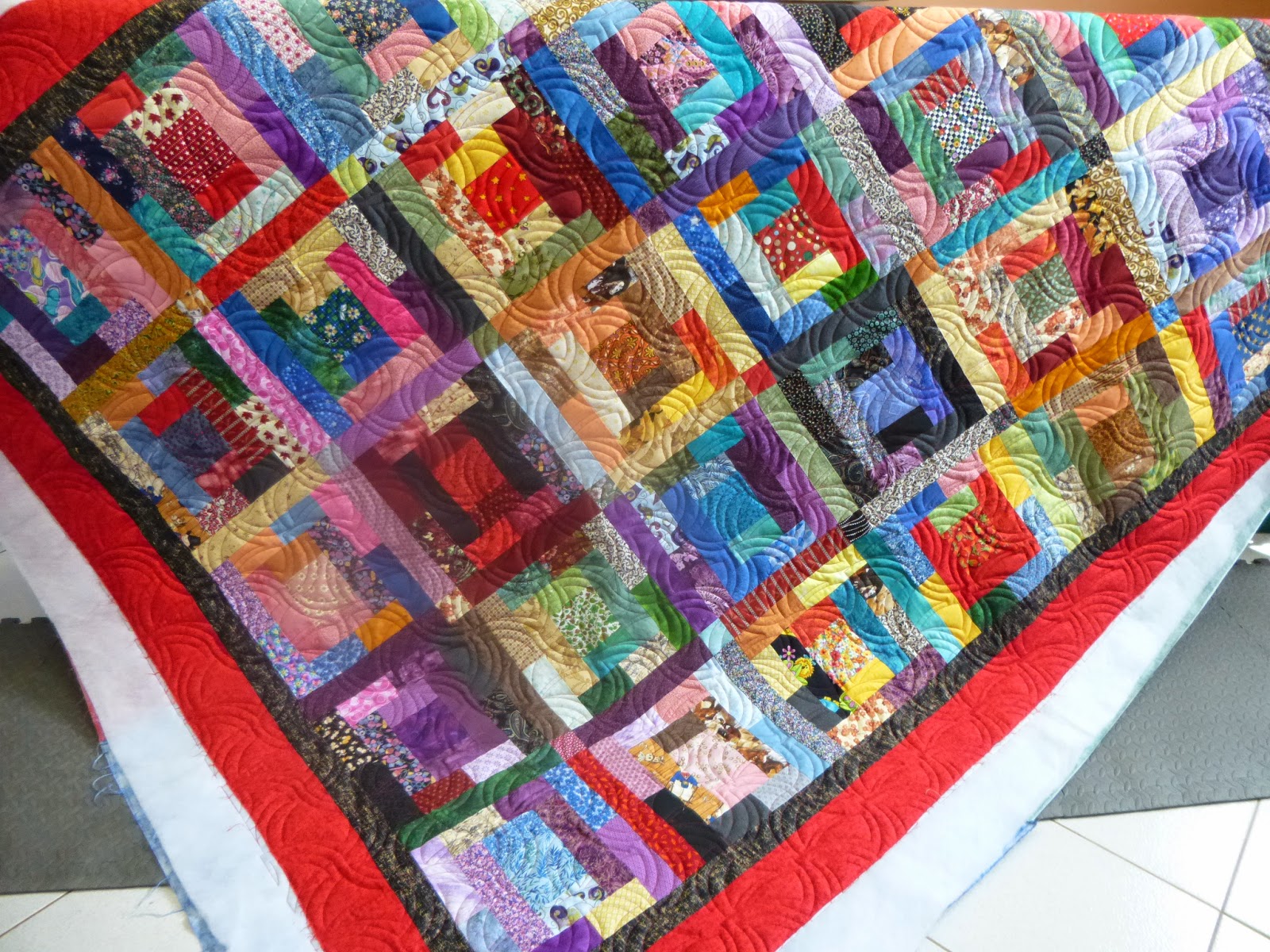 caledonia quilter Crayon Box quilt & EatAtHome day 5 report & a Recipe