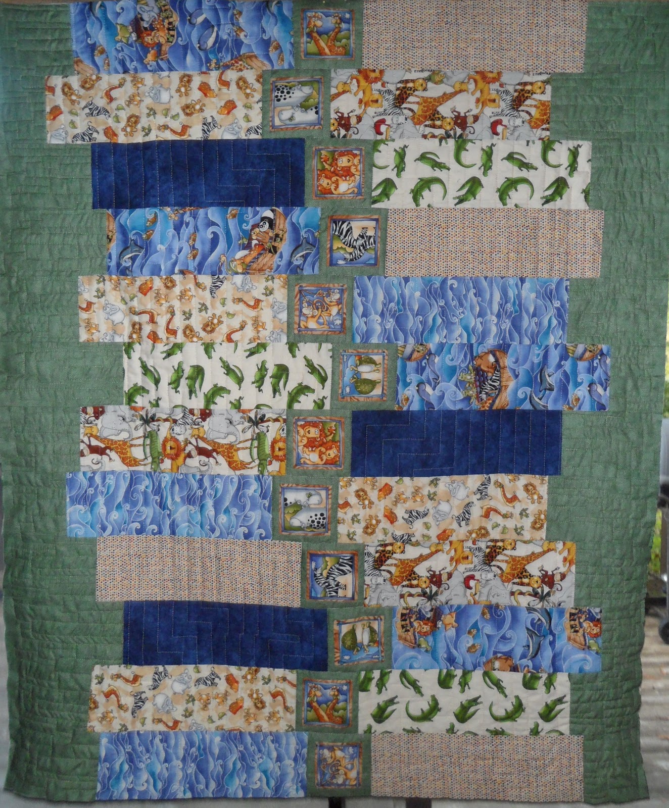 Trina's adventures in quilting Stacked Rectangles kids quilt