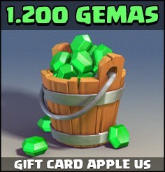 1.200 Gemas em Clash Royale - Comprar Gemas