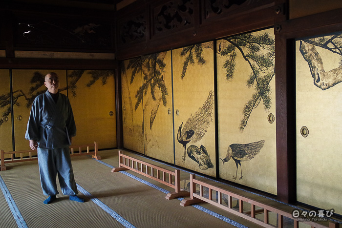 Les célèbres peintures du Daijo-ji : une oeuvre signée Ôkyo Maruyama ! fusuma-e d'Ôkyo Maruyama au temple Daijoji
