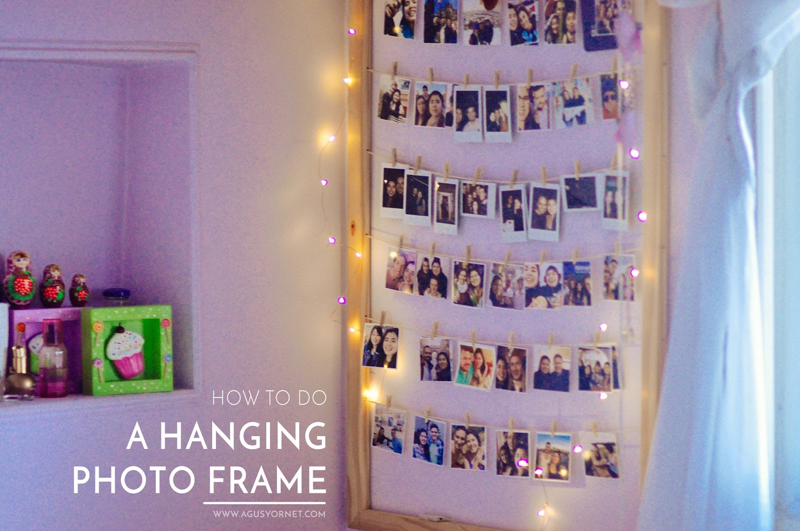 How to do a hanging photo frame Agus Blog