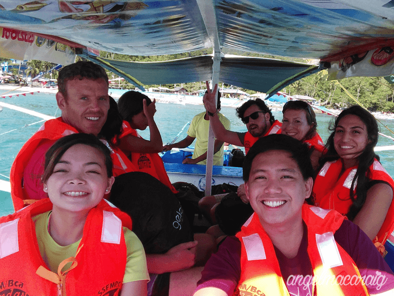 We rode a motorized boat the will lead us to the Underground River