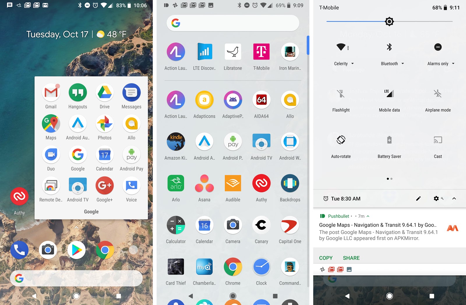 Google Pixel 2 Has Automatic Dark And Light Themes Based On Your