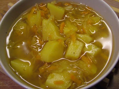 Zupa żurek z ziemniakami